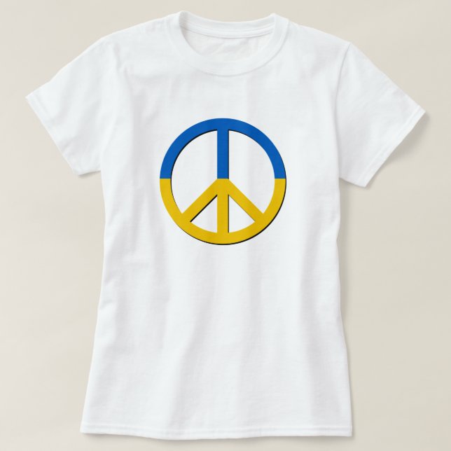 Apoyar a Ucrania con camiseta de apoyo (Diseño del anverso)
