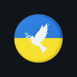 Apoyar la bandera ucraniana en el imán de Ucrania<br><div class="desc">Apoya a Ucrania impulse la paloma de la paz - Bandera ucraniana - Libertad - Solidaridad - Juntos fuertes - ¡Victoria de la libertad! Hagamos del mundo un lugar mejor - ¡todos juntos! Un mundo mejor comienza - depende - ¡los necesita también! Puede transferir a más de 1000 productos Zazzle....</div>