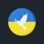 Apoyar la bandera ucraniana en el imán de Ucrania<br><div class="desc">Apoya a Ucrania impulse la paloma de la paz - Bandera ucraniana - Libertad - Solidaridad - Juntos fuertes - ¡Victoria de la libertad! Hagamos del mundo un lugar mejor - ¡todos juntos! Un mundo mejor comienza - depende - ¡los necesita también! Puede transferir a más de 1000 productos Zazzle....</div>