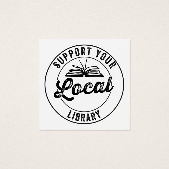 apoyar la biblioteca local (Anverso)