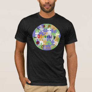 Apoyar la diversidad en mi camiseta comunitaria