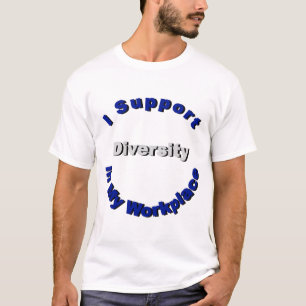 Apoyar la diversidad en mi camiseta de trabajo