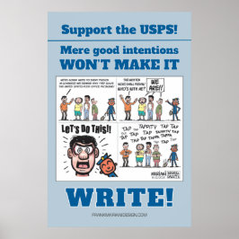 ¡Apoye a los USPS! Póster