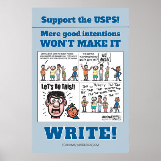 ¡Apoye a los USPS! Póster