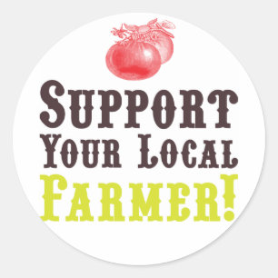 ¡Apoye a su granjero local! Pegatinas