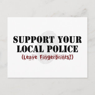 Apoye a su Policía Local Tarjeta Postal