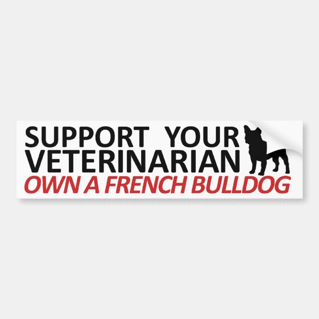 Apoye a su veterinario poseen a una pegatina para (Frente)