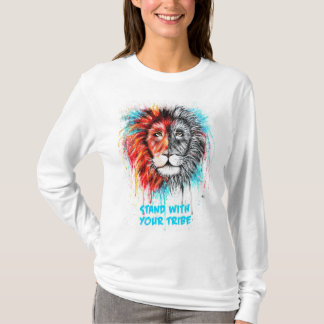 Apoye la camiseta de manga larga de tu tribu