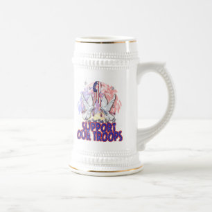 "Apoye nuestras tropas" Stein o la taza