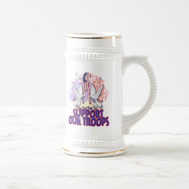 "Apoye nuestras tropas" Stein o la taza (Derecha)