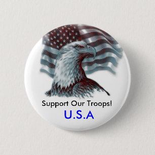 Apoye nuestro botón de Troops/USA