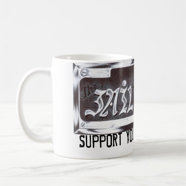 Apoye su taza local del Jailbird del criminal (Izquierda)