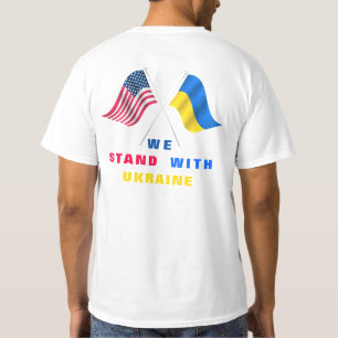Apoyen la bandera ucraniana de las camisetas de Uc