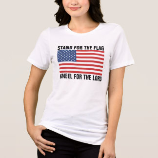 APOYO A LA BANDERA, RODILLA PARA LAS CAMISETAS CRU