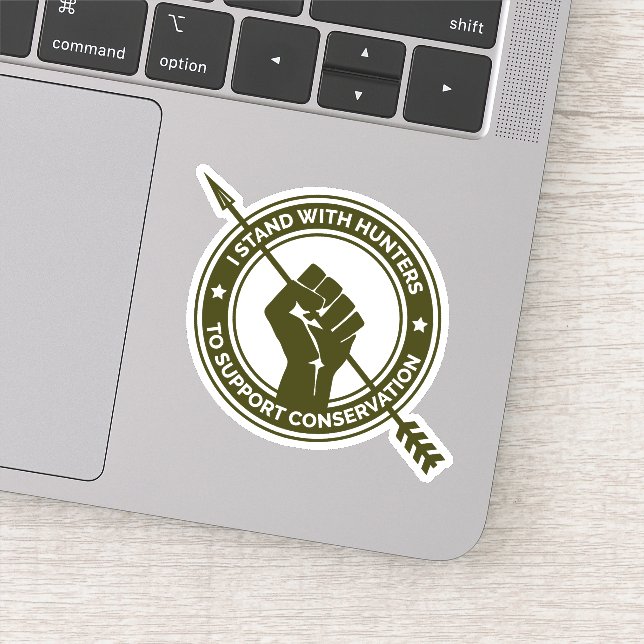 Apoyo a los cazadores y Pegatinas de caza (Detalle)