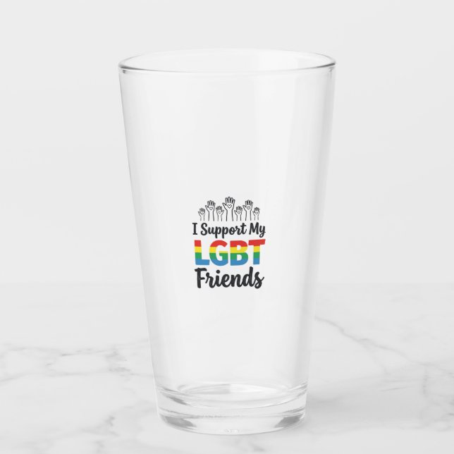 Apoyo a mis amigos LGBT Vector Orgullo Arcoíris De (Anverso)