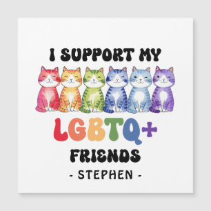 Apoyo a mis amigos LGBTQ - Orgullo del gato arcoir