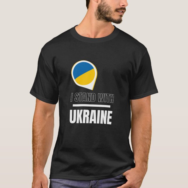 Apoyo a Ucrania - Apoyen camiseta ucraniana (Anverso)