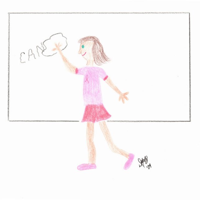 Apoyo al cáncer de mama - Gracias... Tarjeta de bo (Subido por el creador)