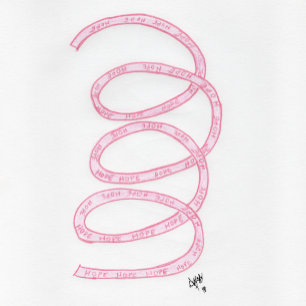 Apoyo al cáncer de mama - Tarjeta eterna Hope Spri