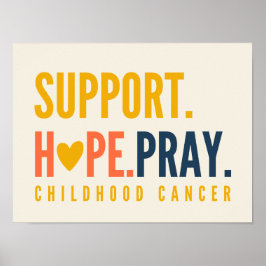 apoyo al cáncer infantil esperanza rezar Posters