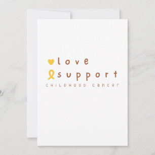 apoyo al cáncer infantil Invitación de invitación