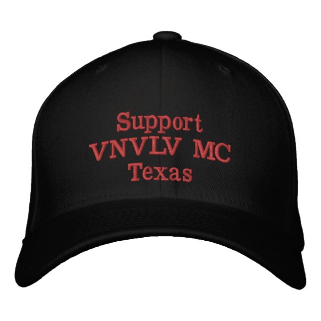 Apoyo al Gorra Embrodado de Texas VNVLV MC (Anverso)
