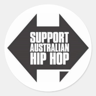 Apoyo al pegatina de hip hop australiano