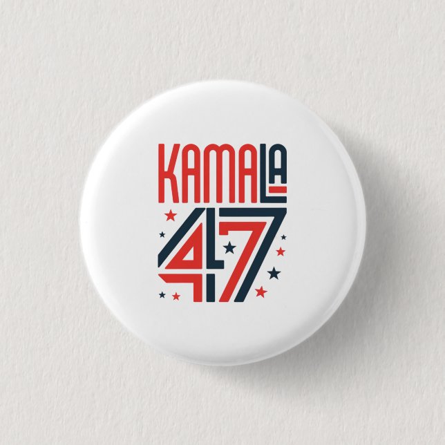 Apoyo con un botón de campaña de Kamala Harris (Anverso)