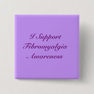 Apoyo el botón de la conciencia del Fibromyalgia
