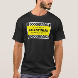 Apoyo la camisa palestina de los derechos humanos