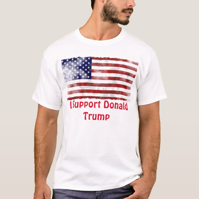 Apoyo la camiseta básica de los hombres de Donald (Anverso)