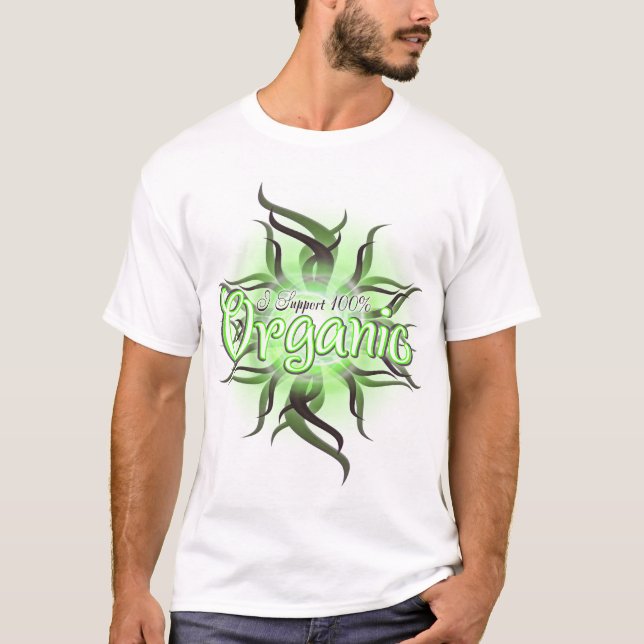Apoyo la camiseta orgánica del 100% (Anverso)