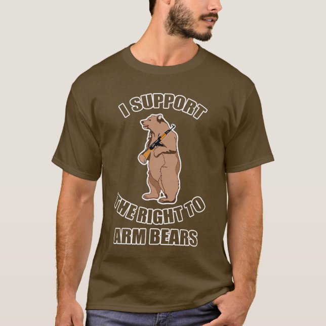 Apoyo la derecha de armar la camiseta de los osos (Anverso)
