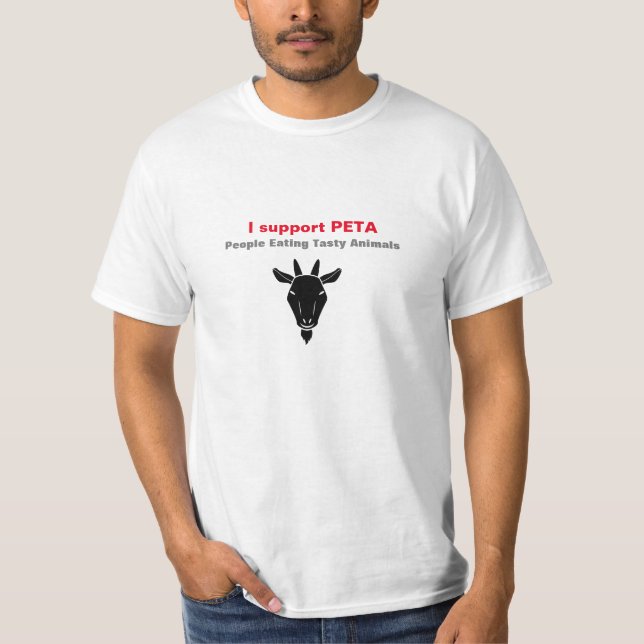 Apoyo la impresión de la camiseta de PETA (Anverso)