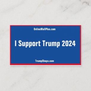 Apoyo las tarjetas de presentación de Trump 2024