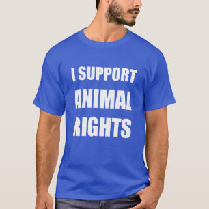 Apoyo los derechos de los animales de la camiseta