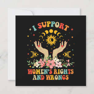 Apoyo los derechos y los errores de las mujeres vi