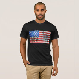 Apoyo militar Camisa de la Bandera Estadounidense