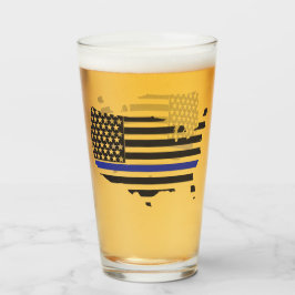 Apoyo policial delgado de la Línea Azul, patriota 