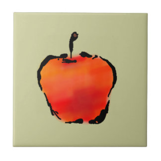 Apple 3 de la baldosa cerámica 5 4 pulgadas