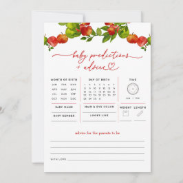 Apple Baby Predictions and Advances Baby Shower Ga