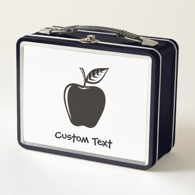 Apple Black Metalizado Lunch Box (Anverso)
