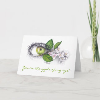 Apple de mi ojo dibuja a lápiz la tarjeta de