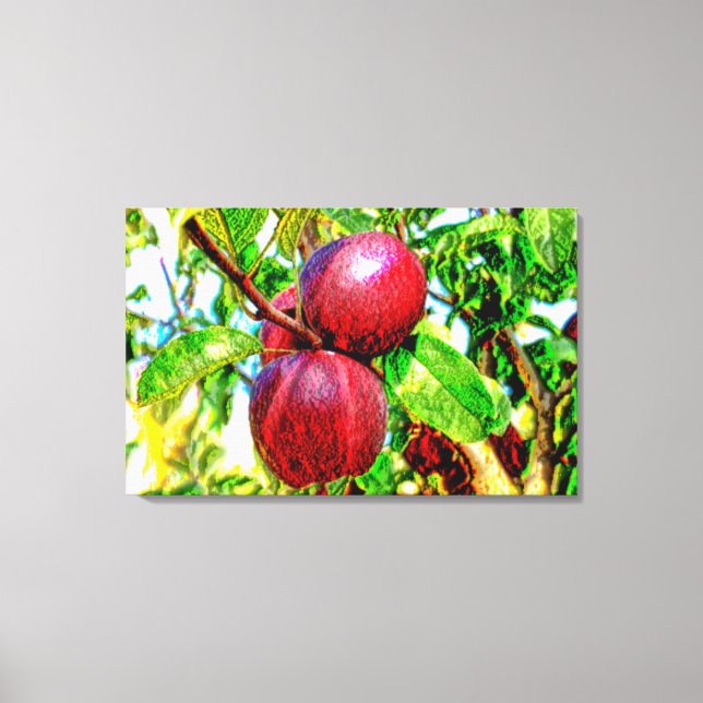 Apple de mi ojo dibujando arte sobre lienzo (Anverso)