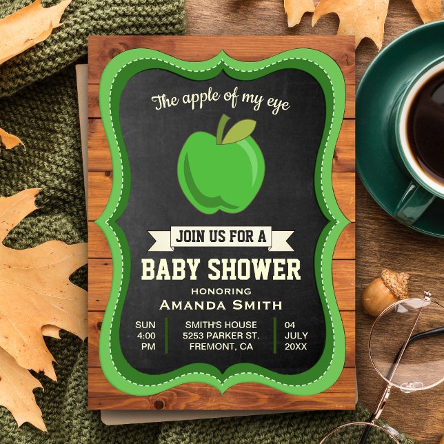 Apple de mi ojo | Invitación rusa a Baby Shower (Subido por el creador)