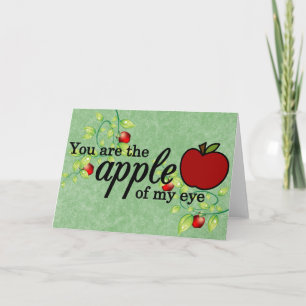 Apple De Mi Tarjeta De Saludo De Ojos