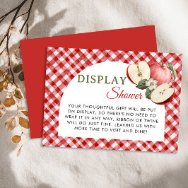 Apple de nuestra tarjeta de ducha de visualización