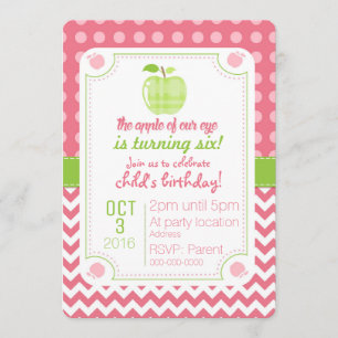 Apple De Nuestro Ojo Invitación De Cumpleaños