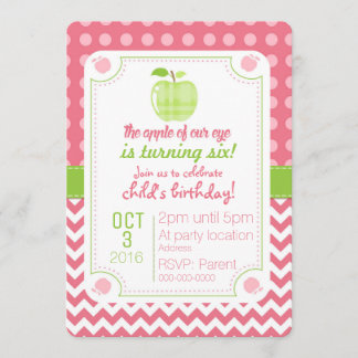 Apple De Nuestro Ojo Invitación De Cumpleaños
